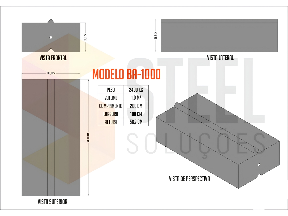 Planta do modelo BA-1000