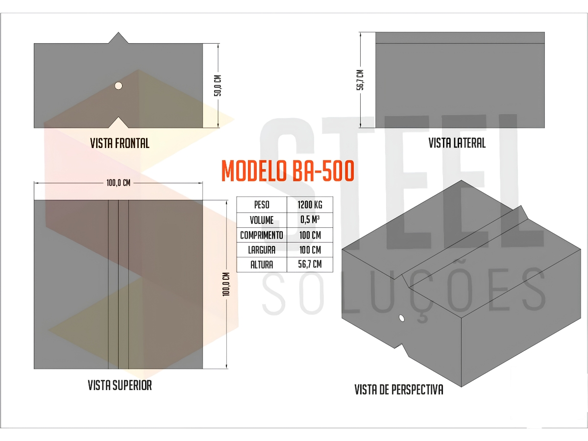 Planta do modelo BA-500
